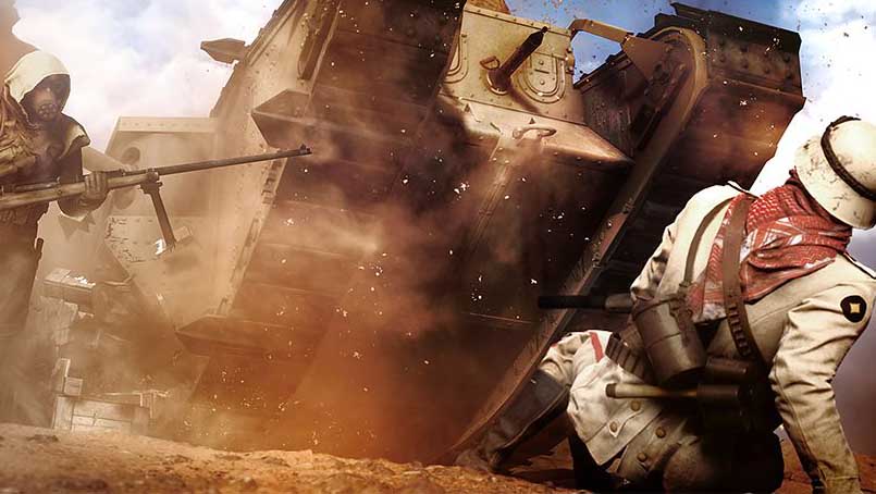 Противостояние танков и пехоты Скачать приложение Origin для Battlefield 1