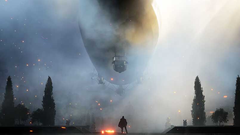 Боевой дирижабль возникает из тумана Скачать Приложение Origin для Battlefield 1